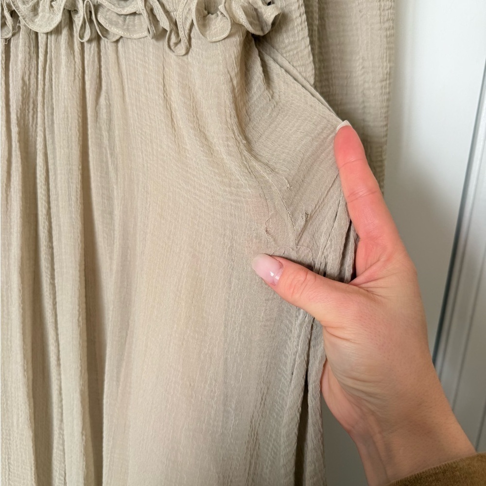 SSONE MIDI Flowy Ruffle Dress Size 14 - Picture 11 of 16